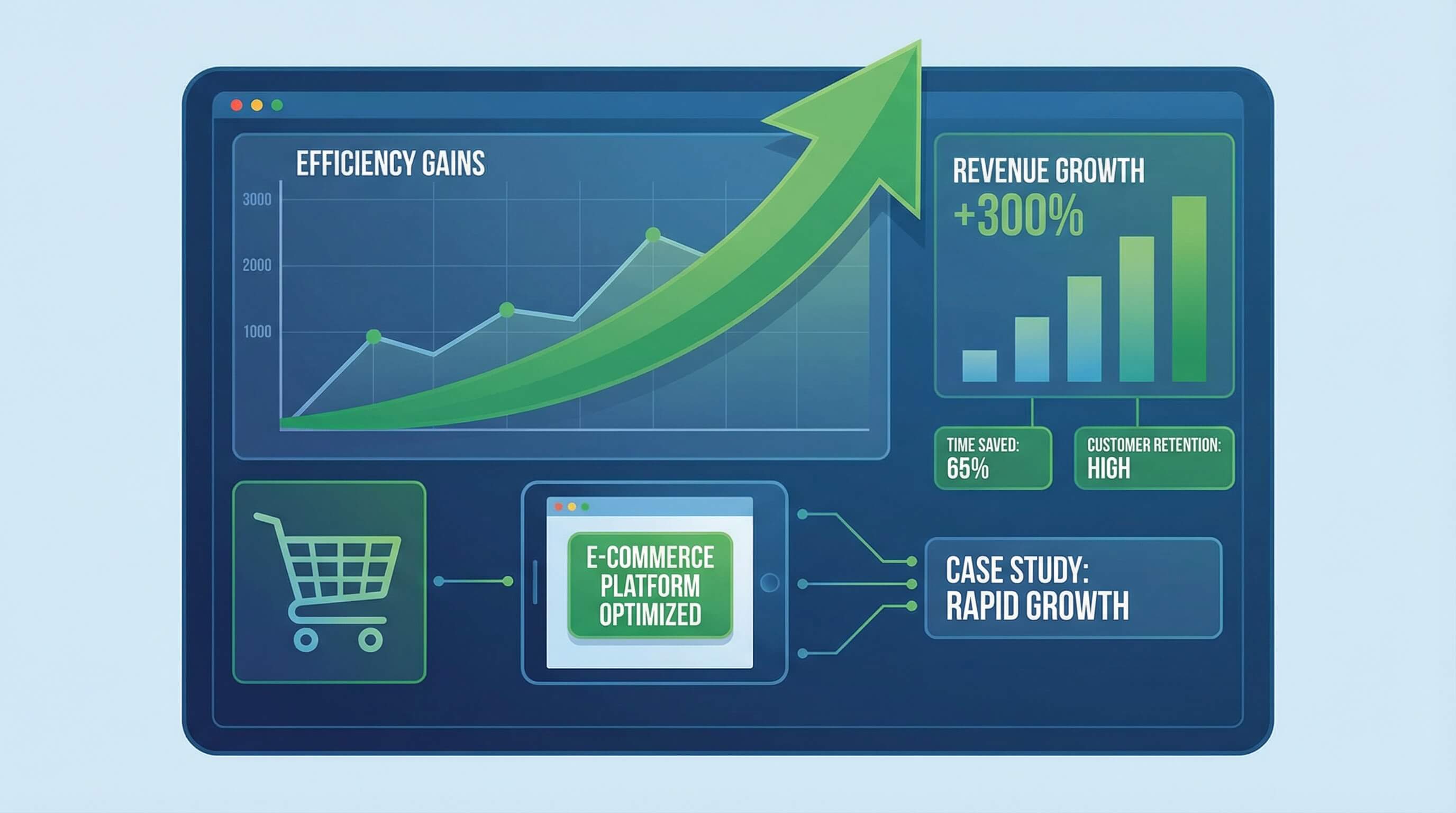 案例研究:某電商公司如何提升 500% 效率